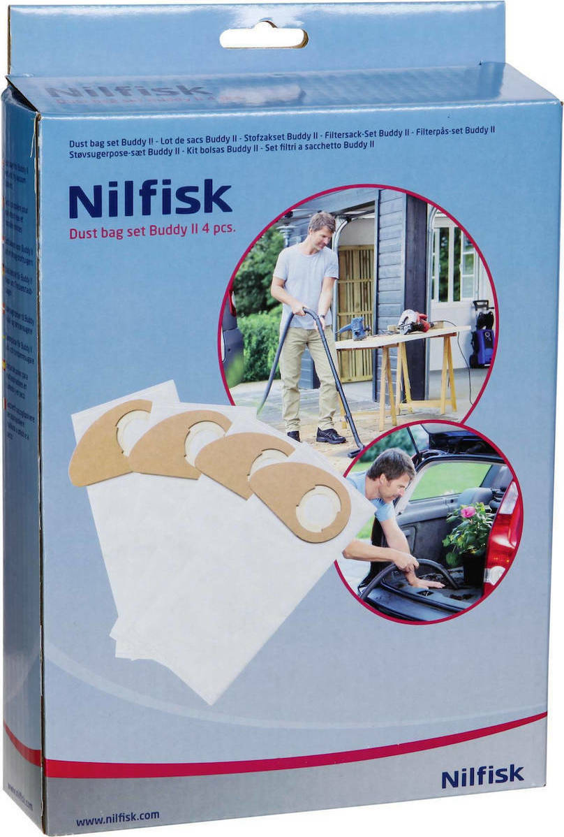 ΣΑΚΟΥΛΕΣ NILFISK ΣΕΤ 4 ΤΕΜ (BUDDY II) 81943048