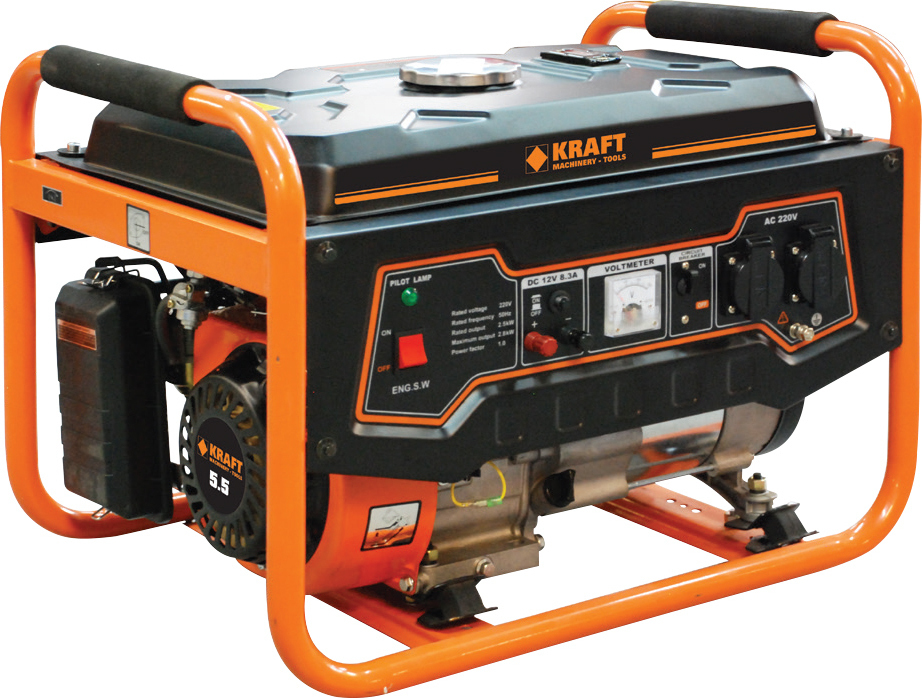 Ηλεκτργεννήτρια βενζίνης Kraft 208cc 2700 Watt 2.7kVA LT 3900 N-6 63780