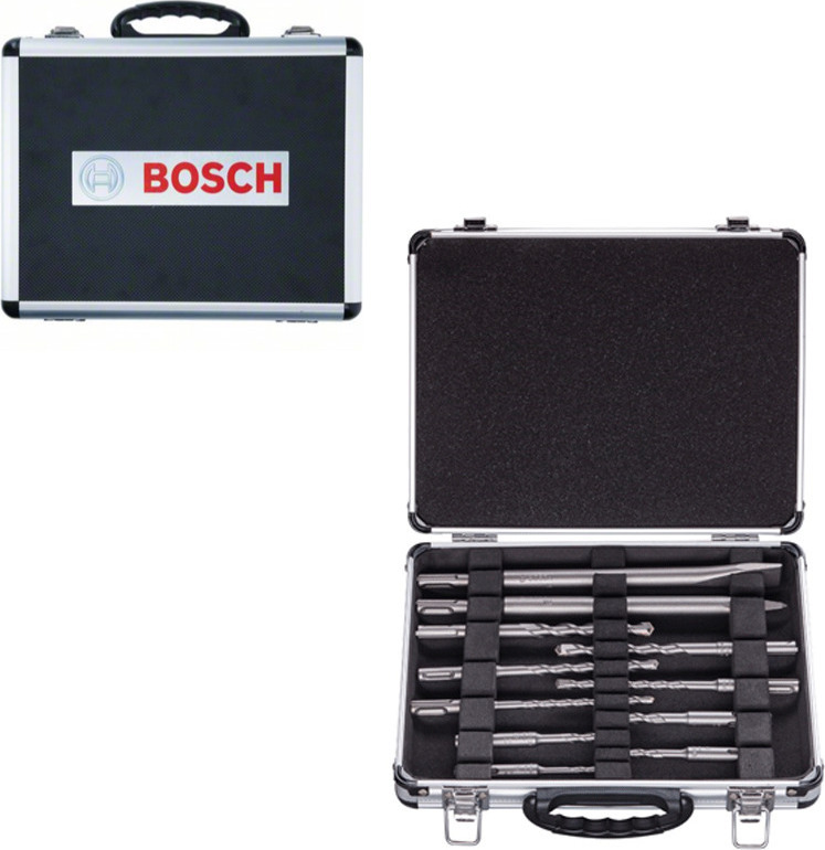 BOSCH - Σετ Καλέμι Βελόνι και Τρυπάνια SDS-Plus 11 Τεμαχίων 2608579916