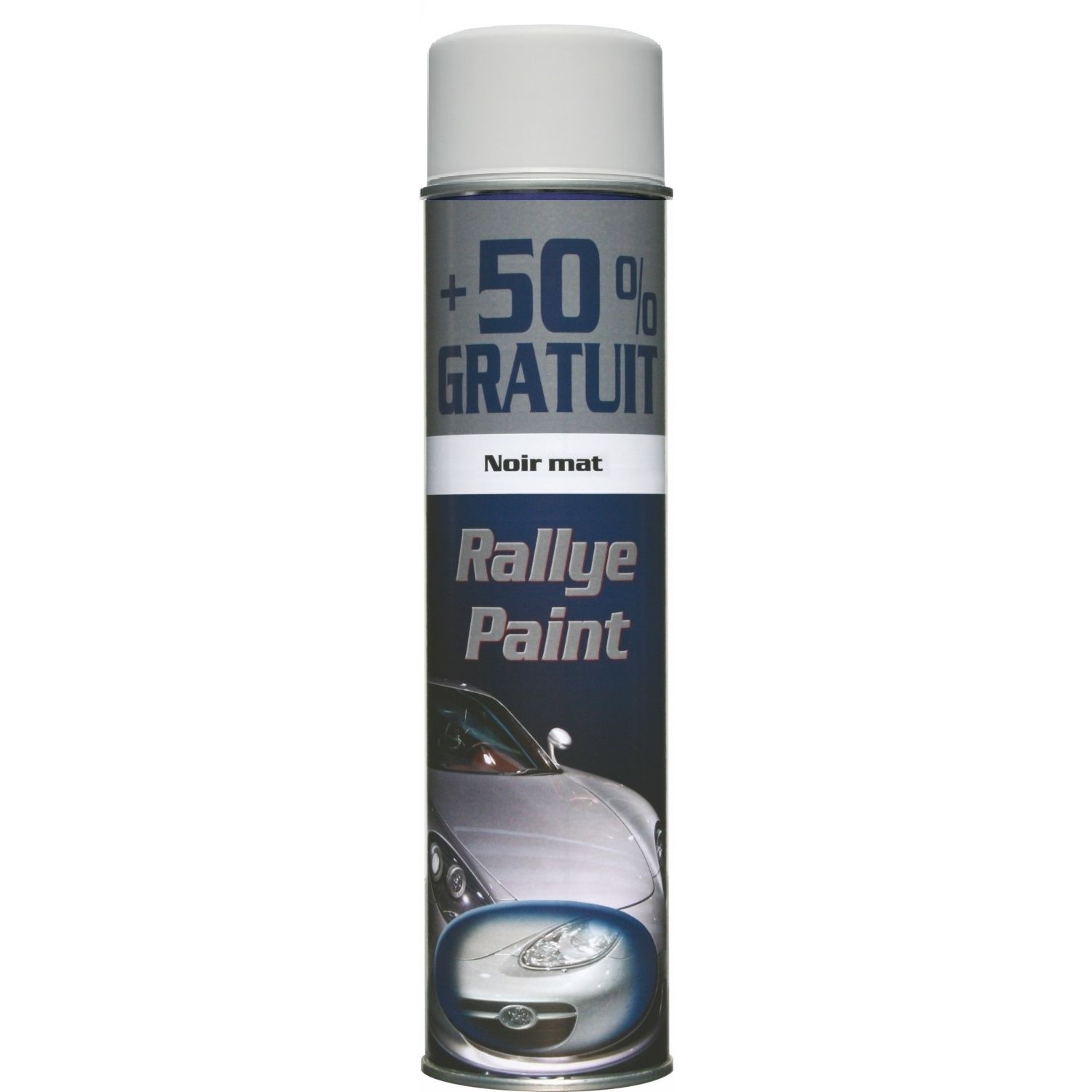 RALLYE PAINT Χρώμα Αυτοκινήτων σε Σπρέι 600ml Μαυρο Σατινε 940683
