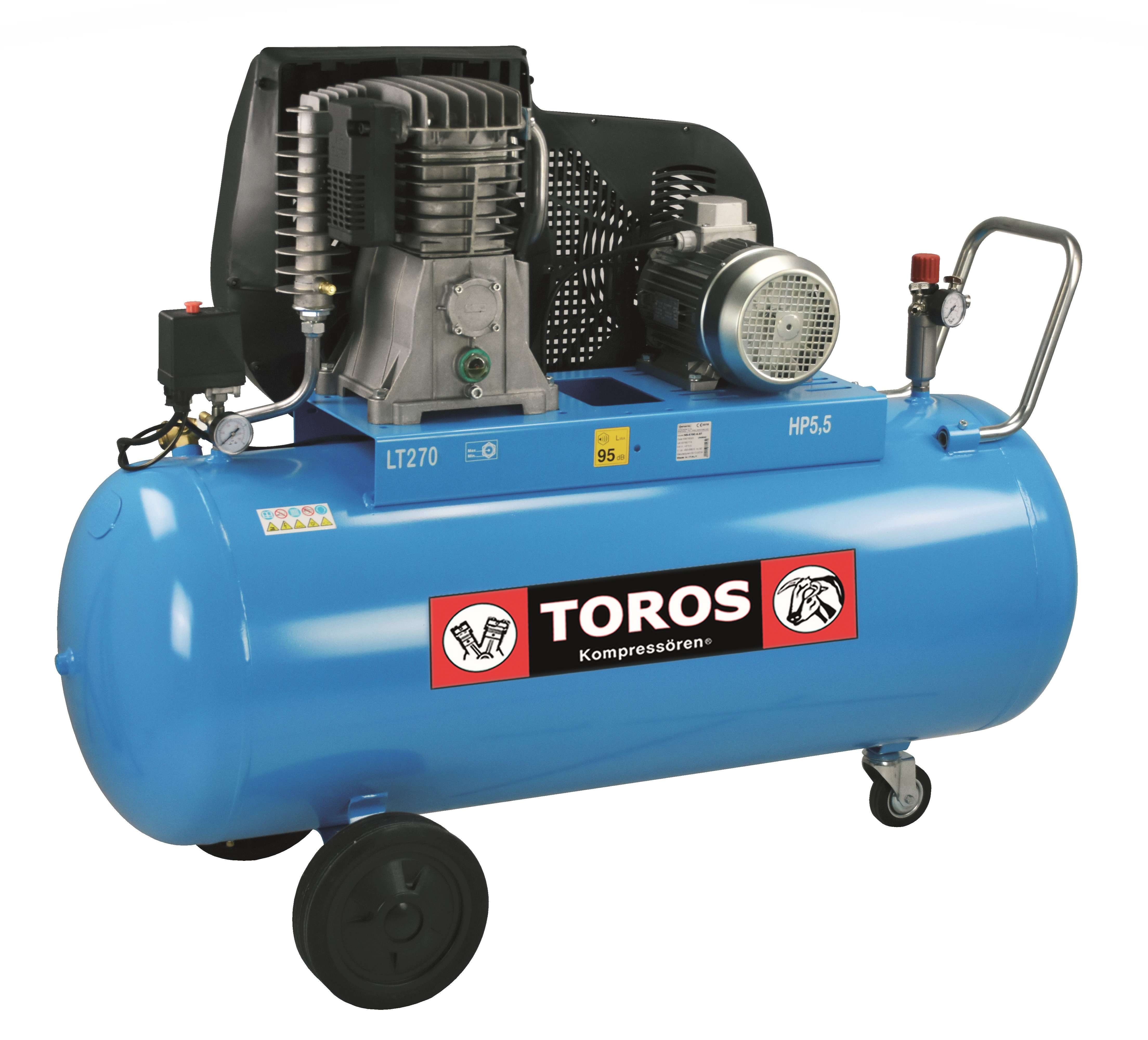 Αεροσυμπιεστής Toros N5.270C-5.5T 400V/50Hz 606lt 5.5hp 602017