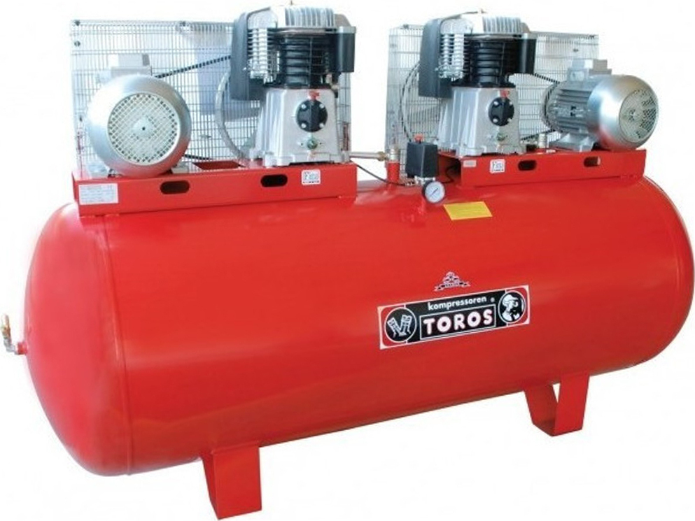 Αεροσυμπιεστής Με Ιμάντα 7,5 + 7,5Hp Toros BKT119-500F-15T 602072