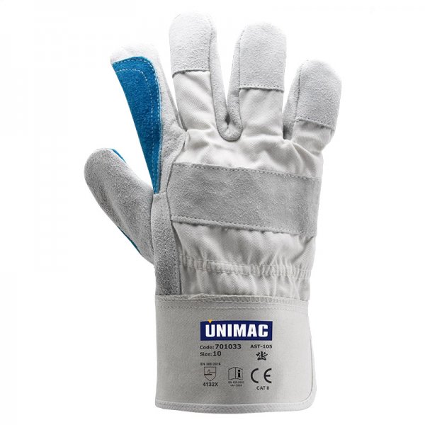 UNIMAC ΓΑΝΤΙΑ UN 105 ΜΠΛΕ ΜΕΓ.10 ΔΕΡΜΑ ΜΟΣΧΟΥ 701033