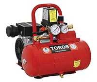 Αεροσυμπιεστής TOROS oil free silent (χαμηλού θορύβου) 6ltr 0.75hp 40150
