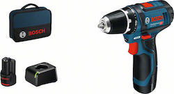 BOSCH GSR 12V-15 PROFESSIONAL ΔΡΑΠΑΝΟΚΑΤΣΑΒΙΔΟ ΜΠΑΤΑΡΙΑΣ + 2XGBA 2.0AH + GAL 12V-20 060186810F