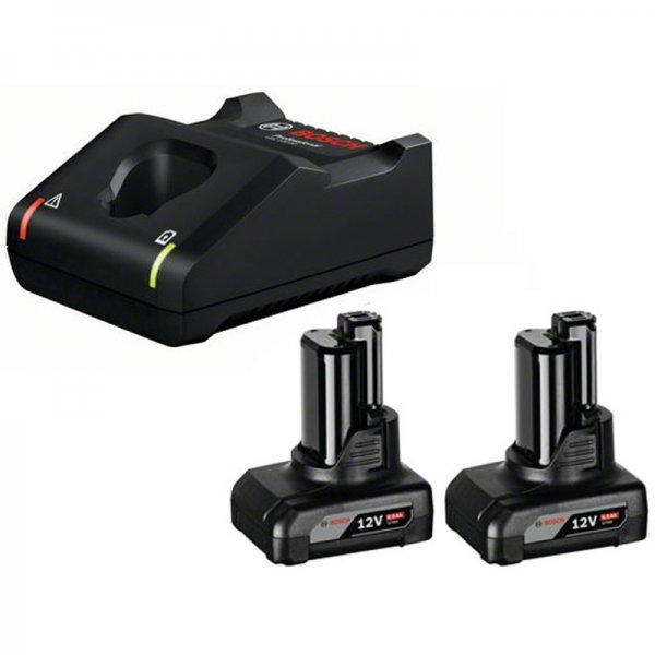 BOSCH PROFESSIONAL ADVANCED ΣΕΤ 2 X ΜΠΑΤΑΡΙΕΣ 12V GBA 2.0AH + 4.0AH ΚΑΙ ΦΟΡΤΙΣΤΗΣ GAL 12V-40 1600A01NC9