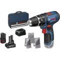 BOSCH GSB 12V-15 PROFESSIONAL ΚΡΟΥΣΤΙΚΟ ΔΡΑΠΑΝΟΚΑΤΣΑΒΙΔΟ ΜΠΑΤΑΡΙΑΣ + ΣΕΤ ΕΞΑΡΤΗΜΑΤΩΝ 06019B690G