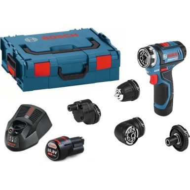 Bosch GSR 12V-15 FC Set Professional ΔΡΑΠΑΝΟΚΑΤΣΑΒΙΔΟ ΜΕ 4 ΚΕΦΑΛΕΣ 06019F6000