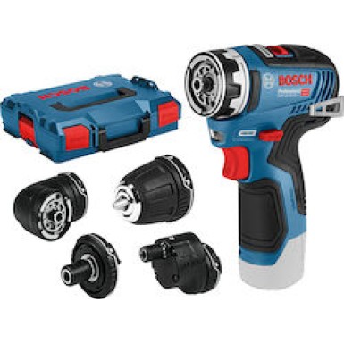 BOSCH GSR 12V-35 FC Δραπανοκατσάβιδο Μπαταρίας με 4 Κεφαλές σε L-Boxx (Solo) 06019H3003