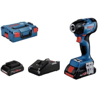 Παλμικό Κατσαβίδι Μπαταρίας 1/4'' 18V (2x4.0Ah) - 14V - 18V - 20V ΠΑΛΜΙΚΑ 1/4 - BOSCH GDR 18V-210C 06019J0102
