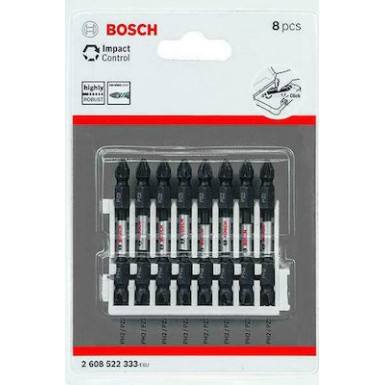 ΜΥΤΕΣ ΣΕΤ 8 ΤΕΜΑΧΙΑ ΔΙΠΛΕΣ PH2-PZ2/65mm IMPACT CONTROL BOSCH 2608522333