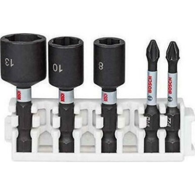 Σέτ Κατσαβιδόλαμες και Καρυδάκια Pick and Click Impact Control BOSCH 2608522350