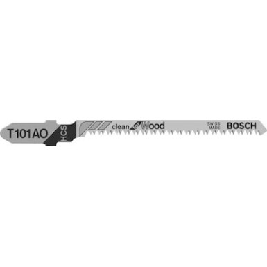 Λάμα για Kαθαρή Kοπή Ξύλου Bosch T101AO για Kαμπύλες 3τεμ. 2608630559