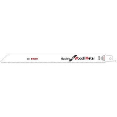BOSCH - S1122 HF Σπαθόλαμα Flexible for Wood and Metal 225mm - 2 Τεμάχια 2608656270