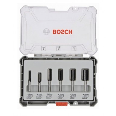 BOSCH - Σετ Φρέζες για Ρούτερ 8mm - 6 Τεμαχίων ΚΩΔΙΚΟΣ: 2607017466