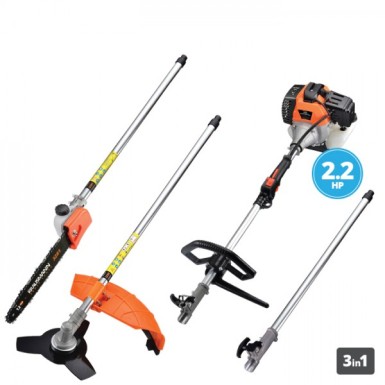 KRAUSMANN - 3250-40 ΠΟΛΥΜΗΧΑΝΗΜΑ ΒΕΝΖΙΝΗΣ ΔΙΑΙΡΟΥΜΕΝΟ 52cc ΧΟΡΤΟΚΟΠΤΙΚΟ ΜΕ ΚΟΝΤΑΡΟΠΡΙΟΝΟ ΚΑΙ ΠΡΟΕΚΤΑΣΗ