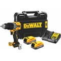 Κρουστικό Δραπανοκατσάβιδο 18V Brushless 18V PowerStack Li-Ion (2×1.7Ah) σε βαλίτσα μεταφοράς TSTAK DeWalt DCD805E2T