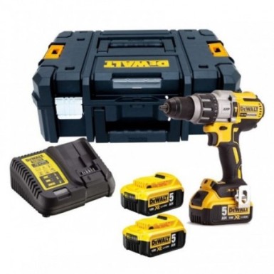 DEWALT Κρουστικό Δραπανοκατσάβιδο Brushless 18V XR (3x5.0Ah) DCD996P3-QW
