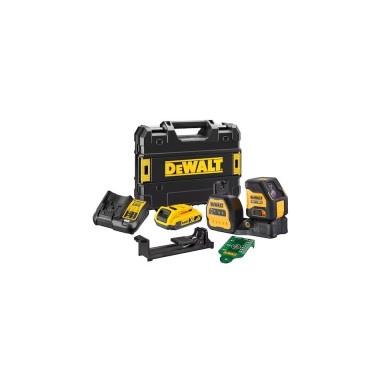DEWALT ΛΕΪΖΕΡ ΣΤΑΥΡΟΥ ΑΥΤΟΑΛΦΑΔΙΑΖΟΜΕΝΟ ΠΡΑΣΙΝΗΣ ΠΡΟΒΟΛΗΣ ΜΠΑΤΑΡΙΑΣ 12/18V Li-Ion 1 x 2.0Ah ΣΕ TSTAK DCE088D1G18-QW