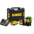 Dewalt Αυτορρυθμιζόμενο Λέιζερ 18V/12V 3×360° Πράσινης Δέσμης 1x2Ah DCE089D1G18