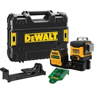 DEWALT Αυτορυθμιζόμενο Λέιζερ 18V/12V 3x360° Πράσινης Δέσμης (Solo) DCE089NG18-XJ