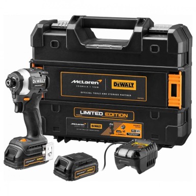MCLAREN POWERSTACK Compact Παλμικό Κατσαβίδι 1/4'' 18V (2x1.7Ah) DEWALT - DCF85ME2GT-QW