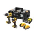 Σετ επαναφορτιζόμενων εργαλείων DeWALT , 18 V, με 2 μπαταρίες, φορτιστή και βαλίτσα DCK2051E2T