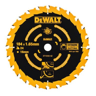 Δίσκος Κοπής Ξύλου 184mm 1τμχ DeWalt DT10302