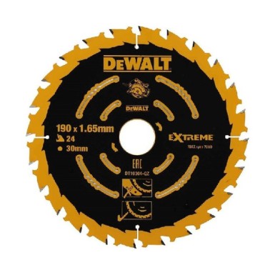 Δίσκος Κοπής Ξύλου 190mm 1τμχ DeWalt DT10304