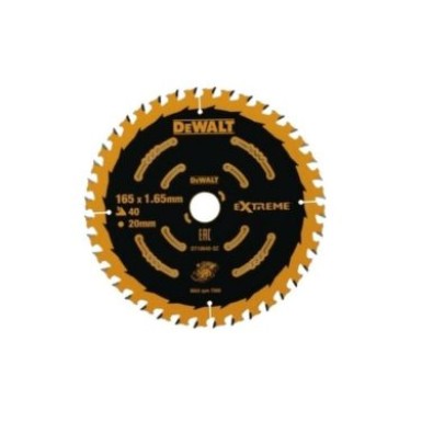 Dewalt Δίσκος Κοπής Ξύλου 165mm με 40 Δόντια DT10640