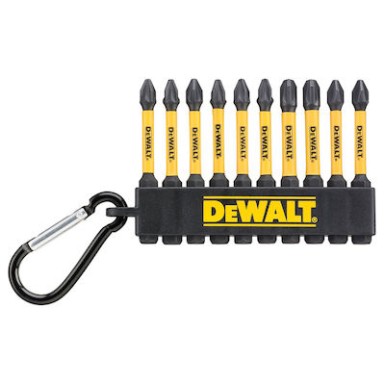 Σετ Carabiner Μυτες Βιδώματος 50mm Σταυρός Ph & Pz 10τμχ Flextorq Dewalt DT7274-QZ