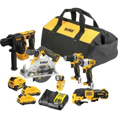 DEWALT Σετ Combo - Σετ 6 τεμαχίων 12V 1x5.0Ah + 2x 2.0Ah DCK611P1D2-QW