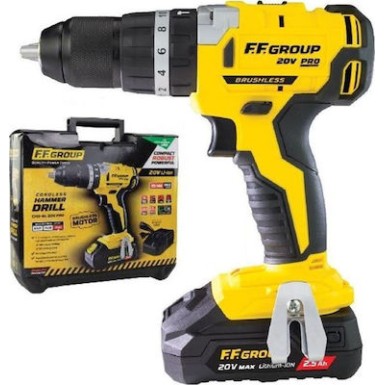 FF Group CHD-BL20V Plus Δραπανοκατσάβιδο Λιθίου Κρουστικό 2.5Ah 41317