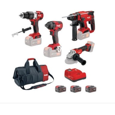 FLEX - FLEX PACK CF1 Σετ Εργαλείων Μπαταρίας 18V (3x5.0Ah) 10026