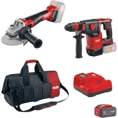 FLEX - PACK CF5 Περιστροφικό Πιστολέτο & Τροχός Μπαταρίας 18V (1x8.0Ah) 10059