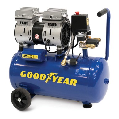 GOOD YEAR GY 251OF: ΑΕΡΟΣΥΜΠΙΕΣΤΗΣ 24LT/1HP OILFREE ΧΑΜ. ΘΟΡΥΒΟΥ 608004