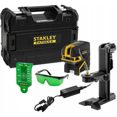 Stanley SCGI-P2 Αυτορυθμιζόμενο Γραμμικό Αλφάδι Laser Πράσινης Δέσμης με Εύρος Εργασίας 30m FMHT77597-1