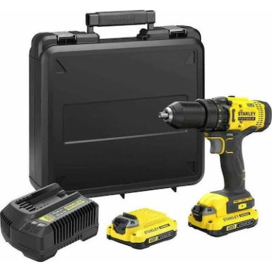 Κρουστικό Δραπανοκατσάβιδο BRUSHLESS V20 Ιόντων Λιθίου 18V 1,5Ah STANLEY SFMCD715C2K-QW
