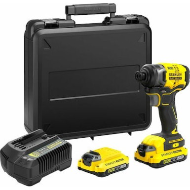 FATMAX® V20 BRUSHLESS 18V Παλμικό Κατσαβίδι (2x2.0Ah) - 14V - 18V - 20V ΠΑΛΜΙΚΑ 1/4 - STANLEY SFMCF810D2K-QW