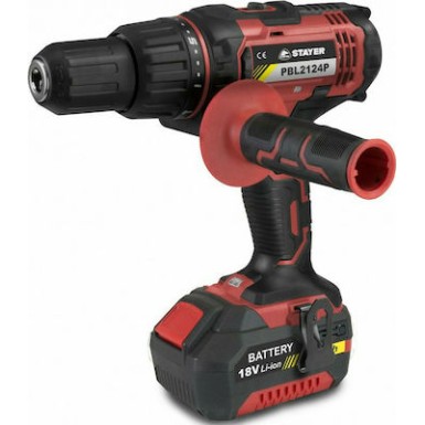 Stayer Κρουστικό Δραπανοκατσάβιδο Μπαταρίας 18V 2x4Ah PBL 2124 PK