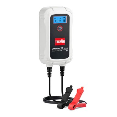 TELWIN DEFENDER 20 Φορτιστής – Συντηρητής Ηλεκτρονικός Μπαταριών 12/24V 807608