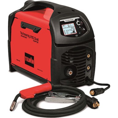 Ηλεκτροσυγκόλληση TECHNOMIG 210 DUAL SYNERGIC 200A INVERTER 230V Σύρματος (4σε1) MIG-MAG/FLUX-MMA-TIG TELWIN 816231