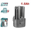 TOTAL ΑΝΤΑΛ/ΚΗ ΜΠΑΤΑΡΙΑ Li-ion 12V / 1.5Ah Type-C (TBLI12153E)