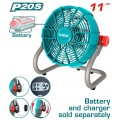 TOTAL ΑΝΕΜΙΣΤΗΡΑΣ ΡΕΥΜΑΤΟΣ - ΜΠΑΤΑΡΙΑΣ ΛΙΘΙΟΥ 20V (TFALI2002)