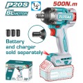 TOTAL ΕΠΑΓΓ. ΜΠΟΥΛΟΝΟΚΛΕΙΔΟ ΜΠΑΤ. Li-ion 20V / 500Nm ΧΩΡΙΣ ΜΠΑΤΑΡΙΑ & ΦΟΡΤΙΣΤΗ (TIWLI20501)