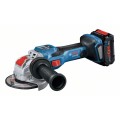 BOSCH ΓΩΝΙΑΚΟΣ ΛΕΙΑΝΤΗΡΑΣ ΜΠΑΤΑΡΙΑΣ BITURBO ΜΕ X-LOCK GWX 18V-15 SC PROFESSIONAL 06019H6500