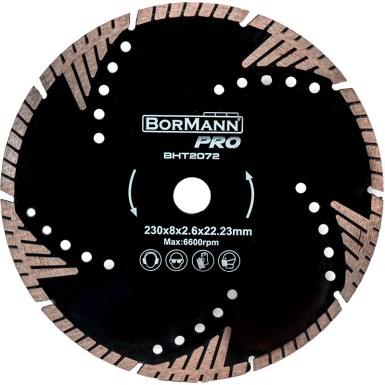 ΔΙΑΜΑΝΤΟΔΙΣΚΟΣ TRIANGLE TURBO Φ230x2.6x22.2mm 8mm 043966