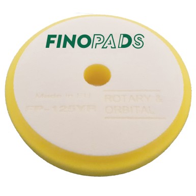 FinoPads FP-125YR ΣΦΟΥΓΓΑΡΙ ΓΥΑΛΙΣΜΑΤΟΣ "PRO" ΜΕΣΑΙΟ 125/150mm, ΠΑΧΟΣ 30mm (ΚΙΤΡΙΝΟ)