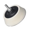FinoPads FP-22232 ΠΛΑΚΑ ΤΡΙΒΗΣ HOOKIT,ΜΑΛΑΚΗ 20MM,ΘΗΛ-M6, 75MM, ΜΕ ΑΝΤΑΠΤΟΡΑ ΔΡΑΠΑΝΟΥ Φ6 (ΑΣΠΡΗ)