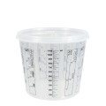 FinoPack FP-850-LID ΚΑΠΑΚΙ ΓΙΑ ΔΙΑΦΑΝΕΣ ΔΟΧΕΙΟ ΧΡΩΜΑΤΩΝ ΜΕ ΔΙΑΓΡΑΜΜΙΣΗ ΑΝΑΜΙΞΗΣ 107890 (850ML)